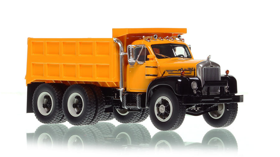 Fire Replicas 097B-6 1:50 Mack B61 SX Tandem Axel Dump Truck Yellow & Black
