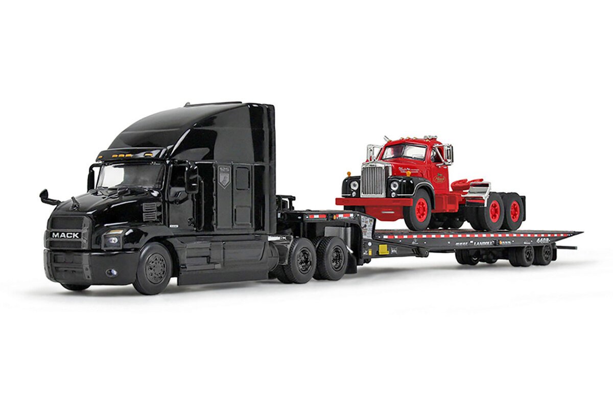 First Gear 60-2151 1:64 Mack Anthem Sleeper & Landoll Trailer & Day Cab