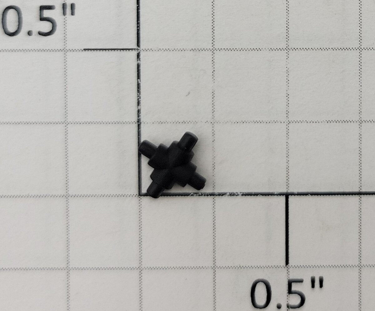 S-Helper 661-15-01 Black Plastic Spider Cross Shaft