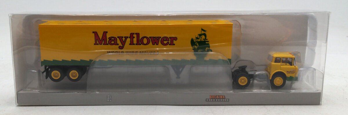 Brekina Automodelle 86331 1:87 Ford C-Series Truck Dry Van Box Trailer Mayflower