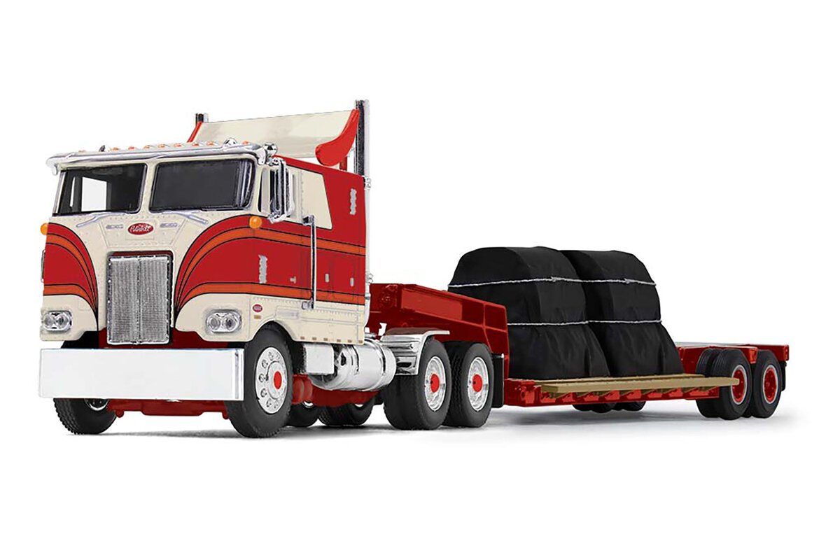 First Gear 60-1308 1:64 Peterbilt 352 COE w/Rogers Lowboy & Coil Load