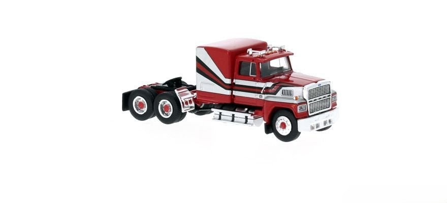 Brekina Automodelle 85875 1:87 1978 Ford LTL 9000 Semi Truck Red & Silver