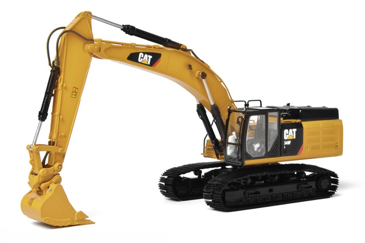 CCM CCM349FL 1:87 Scale Cat 349F L Hydraulic Excavator Brass