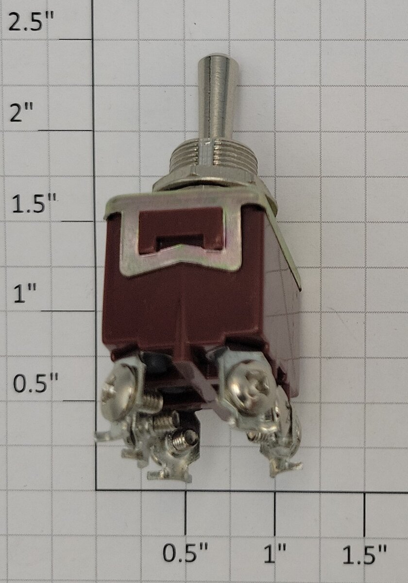 Acme P-TEN DPDT Heavy Duty On-Off-On Momentary Toggle Switch 15A @ 250VAC