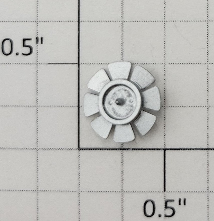 S-Helper 661-07-02-S S Scale Plastic Silver Fan