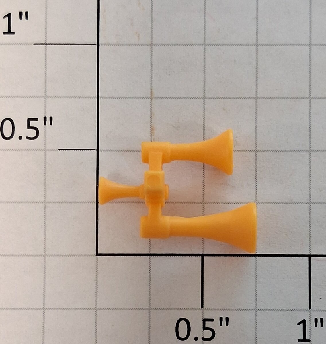 K-Line K2200-27 Yellow 3-Chime Plastic Ornamental Horn