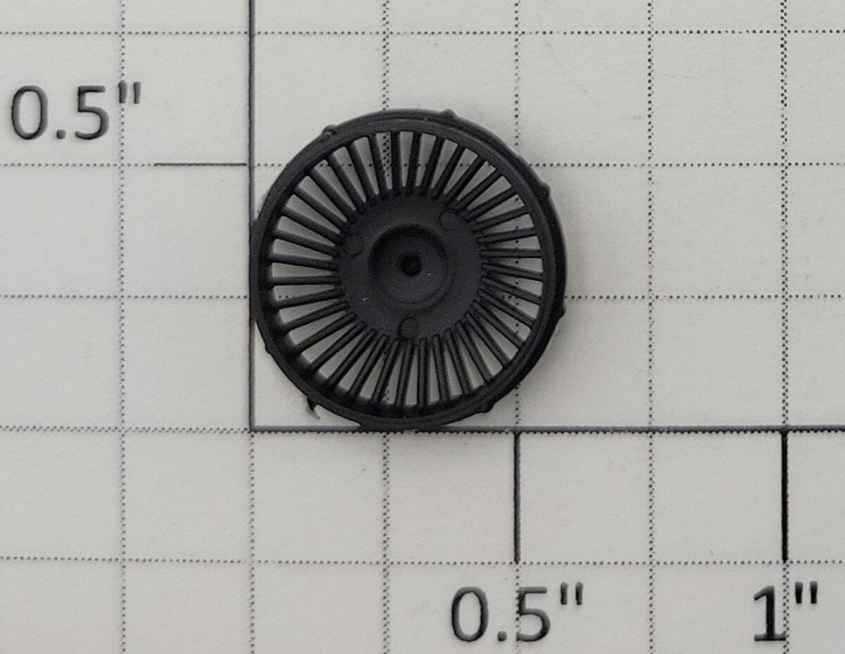 S-Helper 661-07-03-BK S Scale Black Plastic Fan Cover