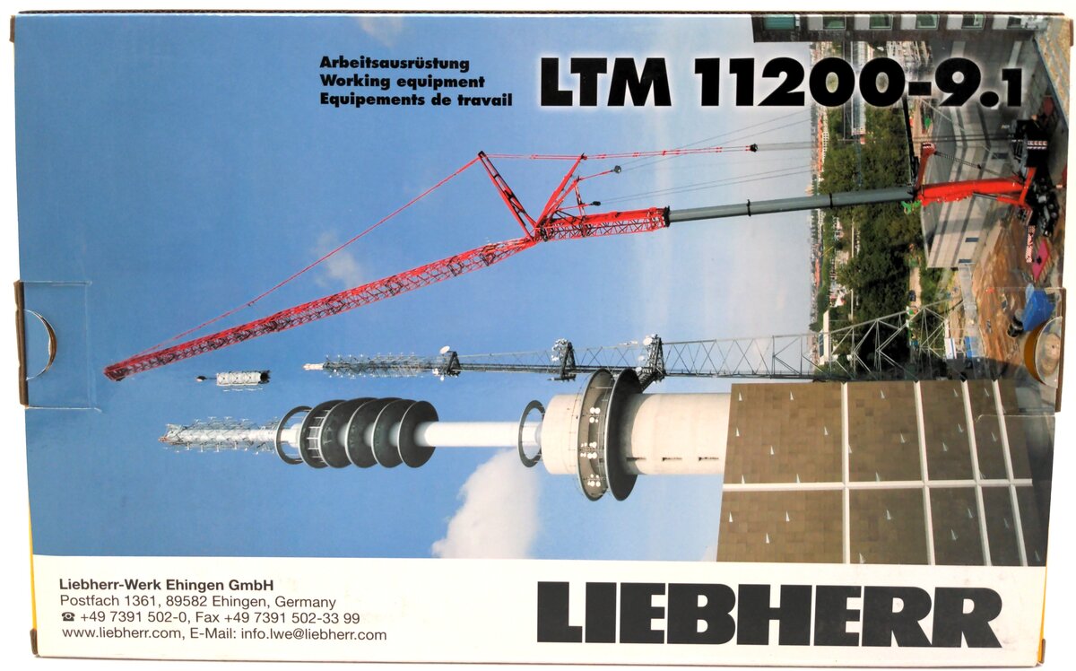 NZG 732-JIBEXT 1:50 Liebherr LTM11200-9.1 Mobile Crane Jib Extension Set