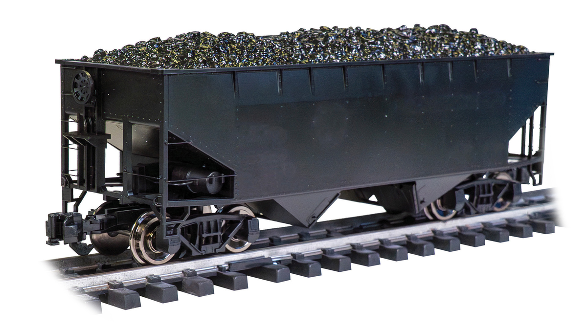 Bachmann 94007 G Unlettered Painted Black Two Bay Offset Hopper
