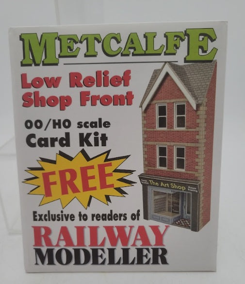 Metcalfe OO / HO Scale Low Relief Shop Front Card Railway Modeller Plastic Kit