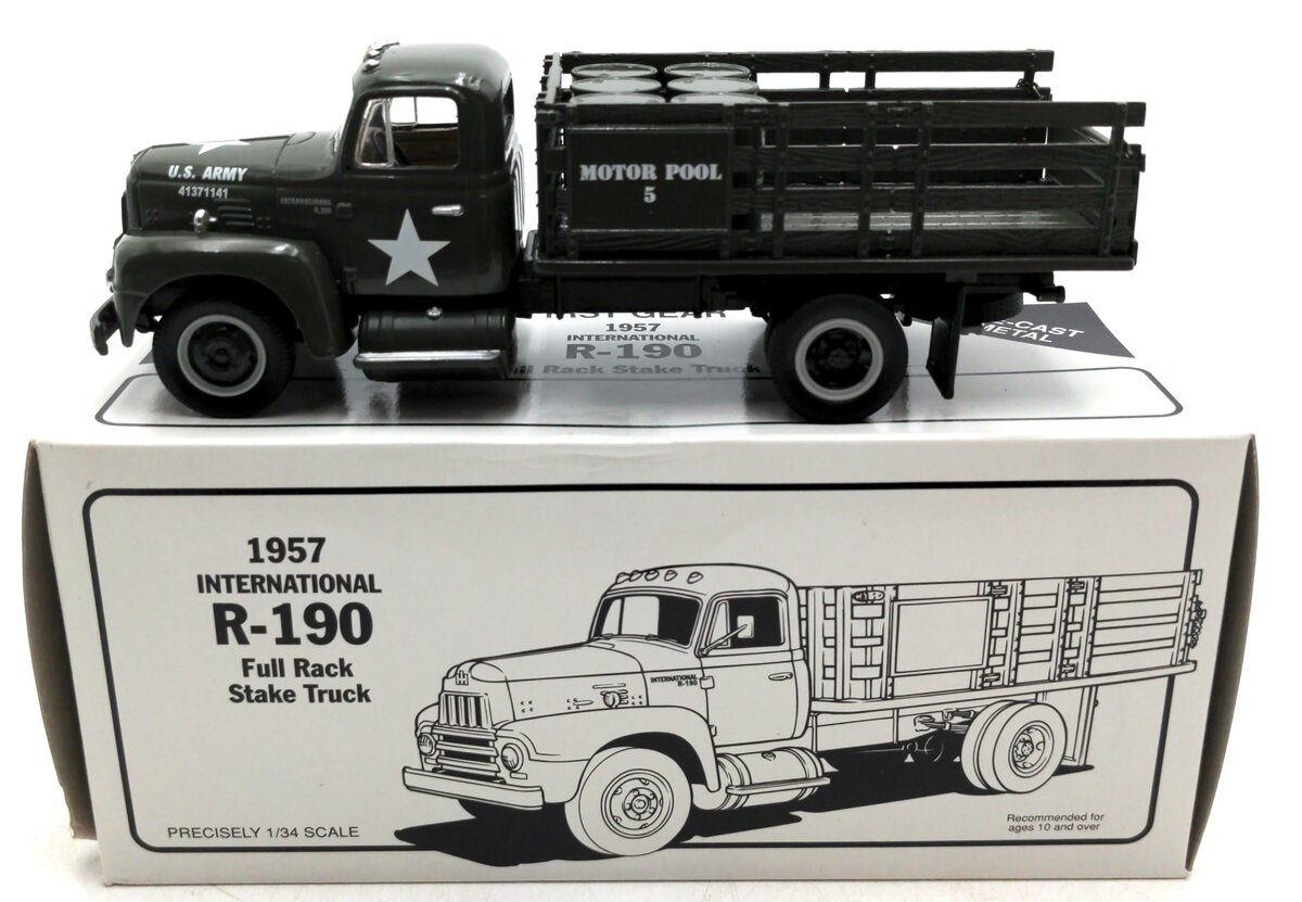 First Gear 19-1525 1:34 Scale 1957 International R-190 Full Rack Stake Truck