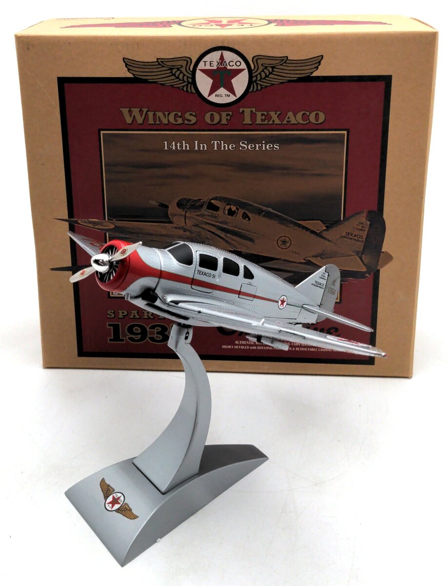 Ertl 21750P 1:27 1935 Spartan Execulive "Wings Of Texaco" Diecast Coin Bank