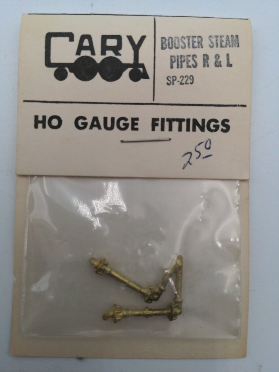 Cary Loco Works SP-229 HO Booster Steam Pipes R & L