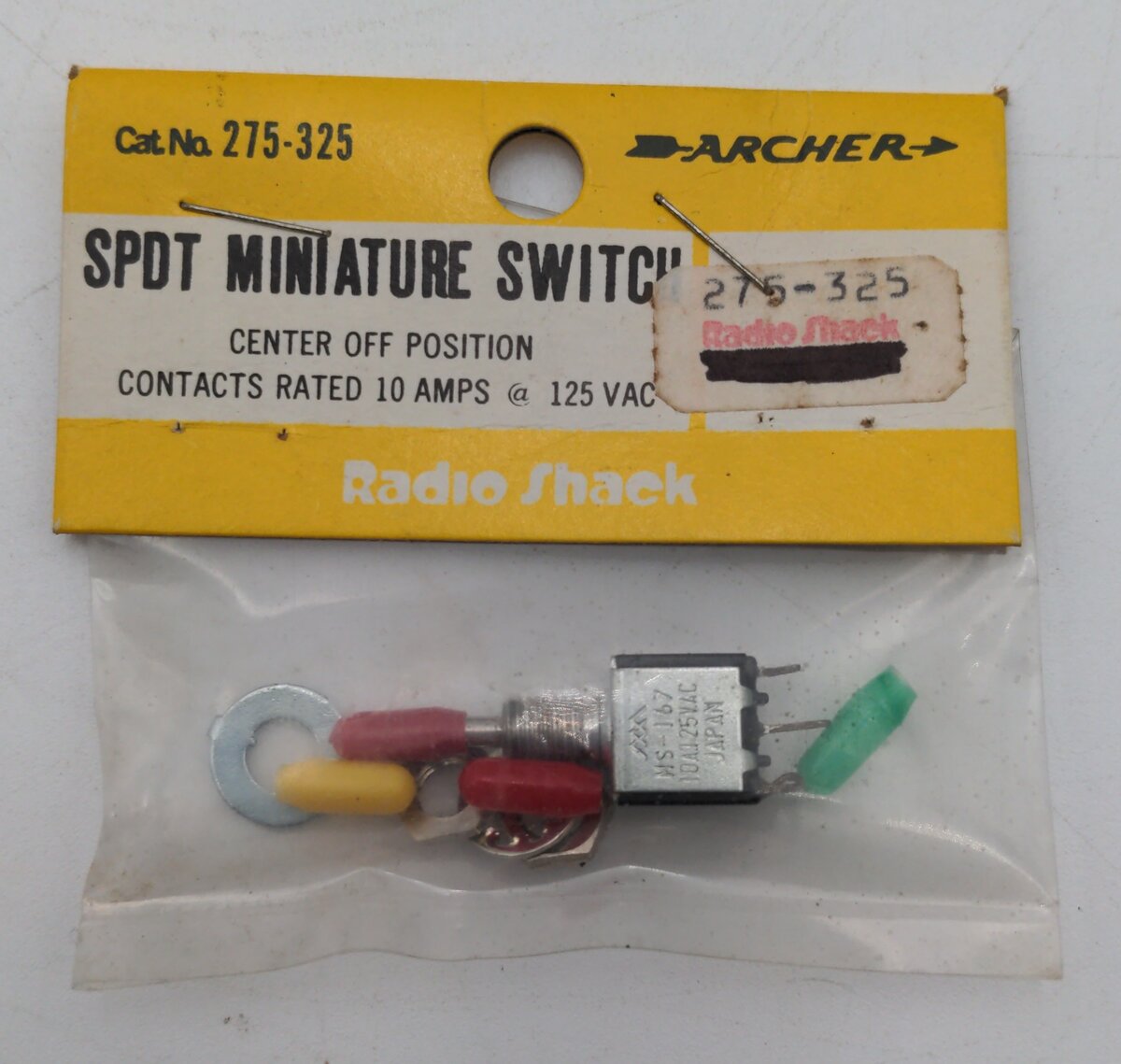 Archer 275-325 HO Scale SPDT Miniature Switch
