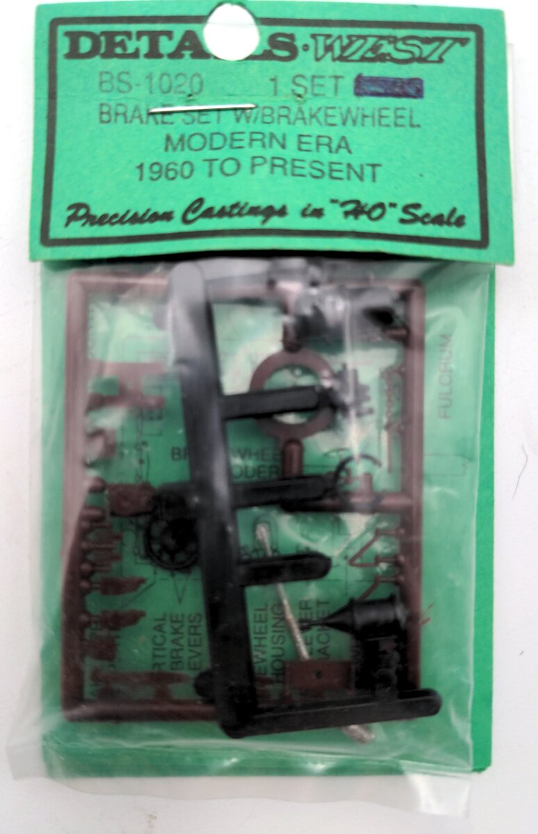 Details West BS1020 HO Scale Brake Set W/Brake Wheel