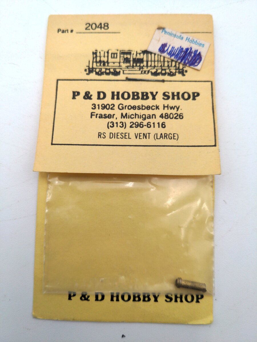 P&D Hobby Shop 2048 O Scale RS Diesel Vent (Large)