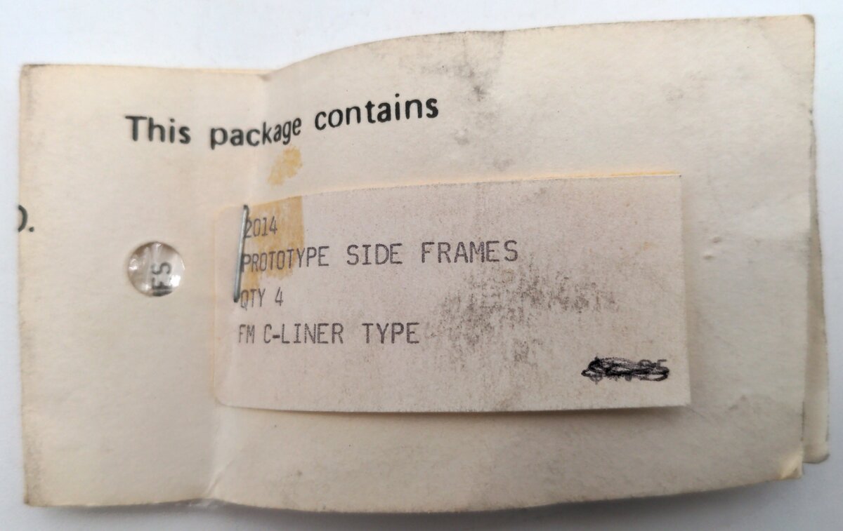 Smokey Valley RR Products 2014 Prototype Side Frames FM C-Liner Type (4)