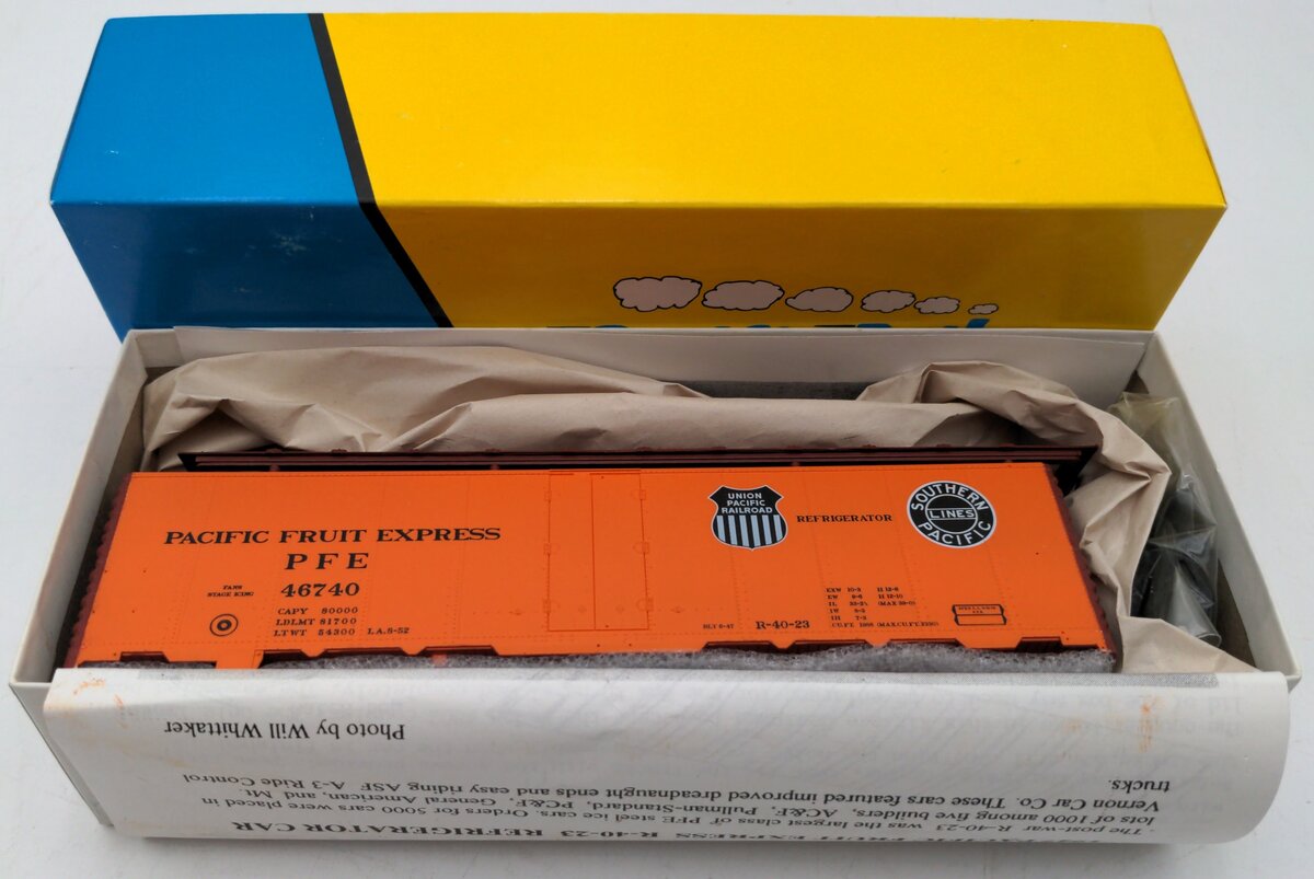 Pacific Rail 2332.1 S Scale Steel Ice Reefer Pacific Fruit Express #46740