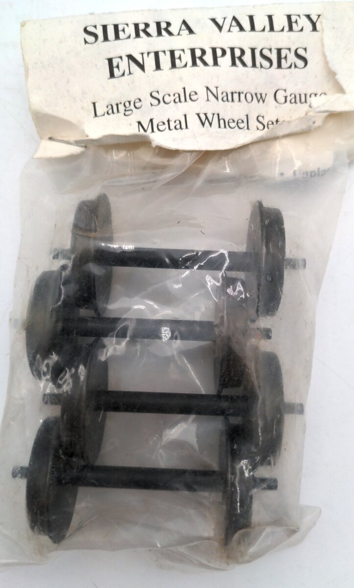 Sierra Valley Enterprises Large Scale Narrow Gauge Metal Wheel Sets
