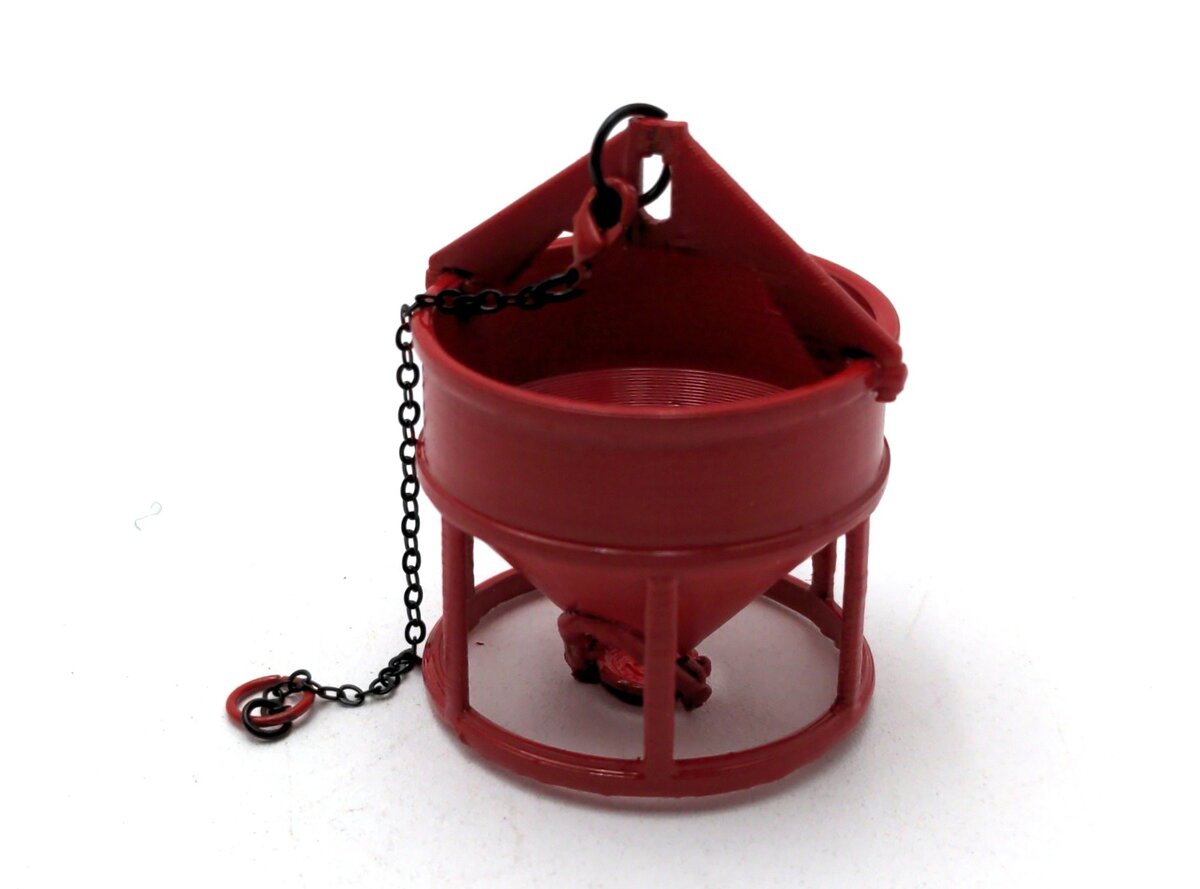 Evot EV3D-COB-64-R 1:64 Concrete Bucket - Red