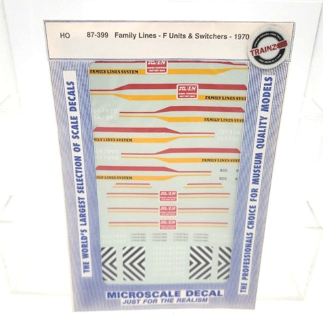 Microscale 87-399 HO Scale Family Lines F-Unit & Switcher Locomotive Decals