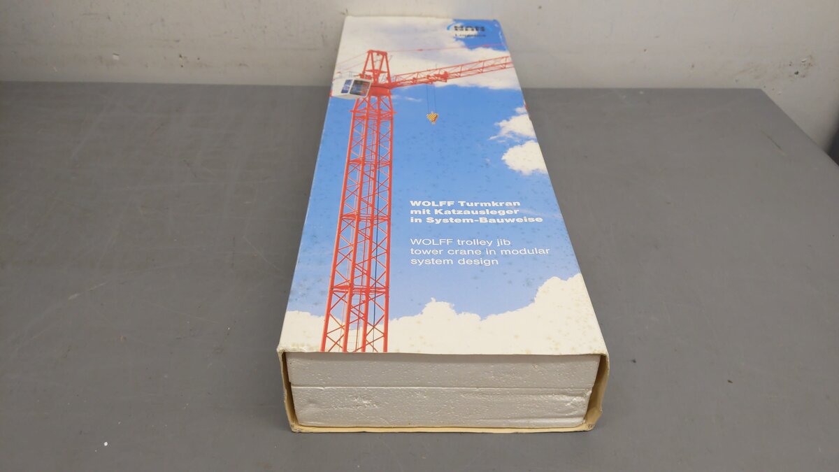 Conrad 7534 1:87 Scale Diecast MAN Wolffkran Tower Crane VG/Box