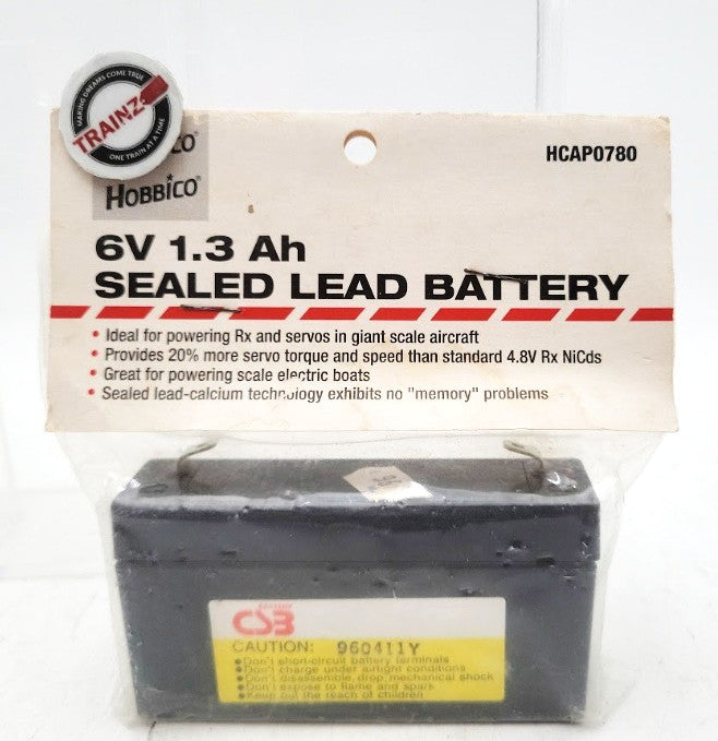 Hobbico HCAP0780 6V 1.3 Ah Sealed Lead Battery CS3