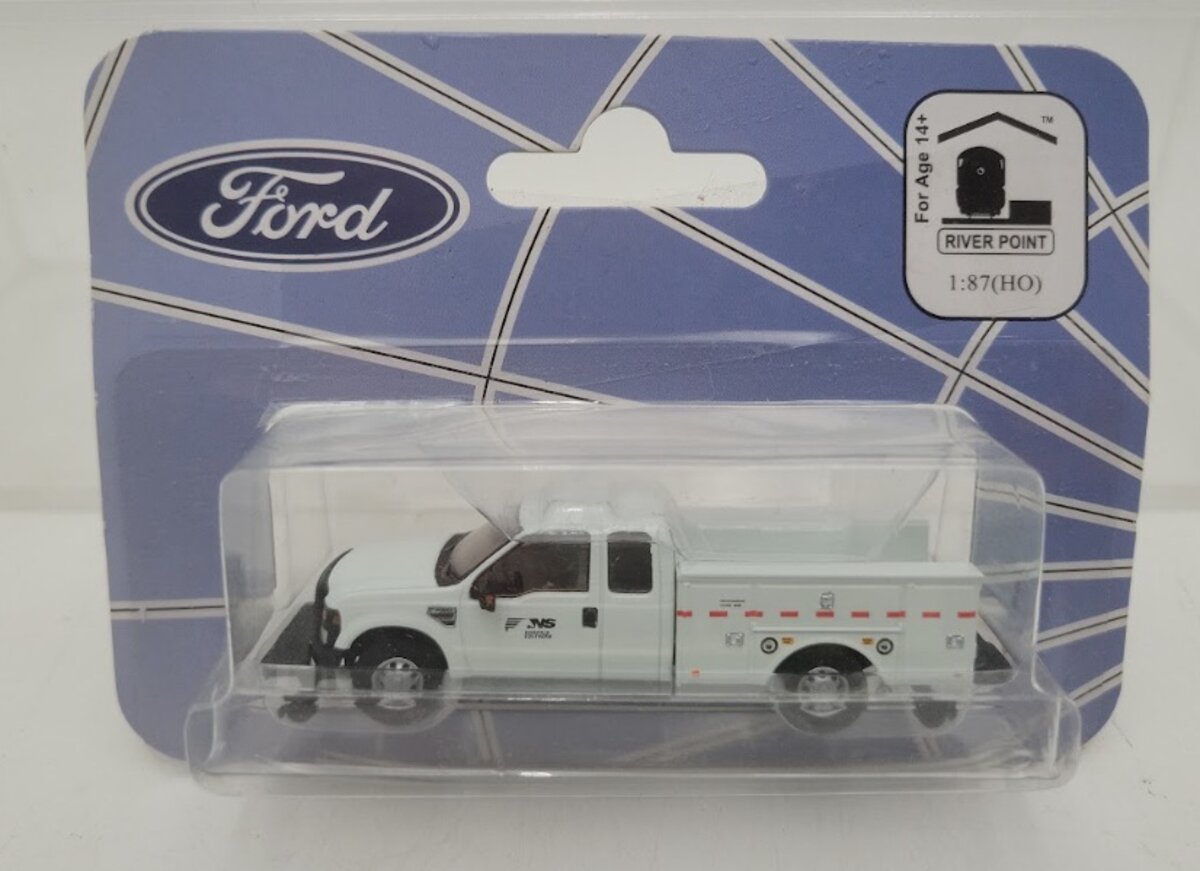 River Point Station 538-5228.92 HO Scale White NS Ford Super Duty Diecast