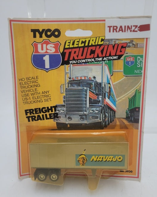Tyco 3930 HO Scale US1 Electric Trucking Navajo Feight Trailer