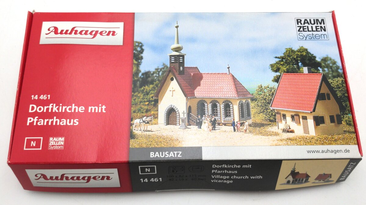 Auhagen 14 461 N Scale Village Church w/ Vicarage