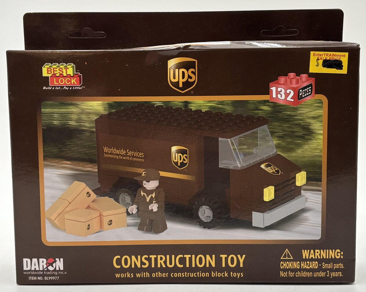 Daron Worldwide Trading BL99977 Best Lock UPS Delivery Truck Construction Toy