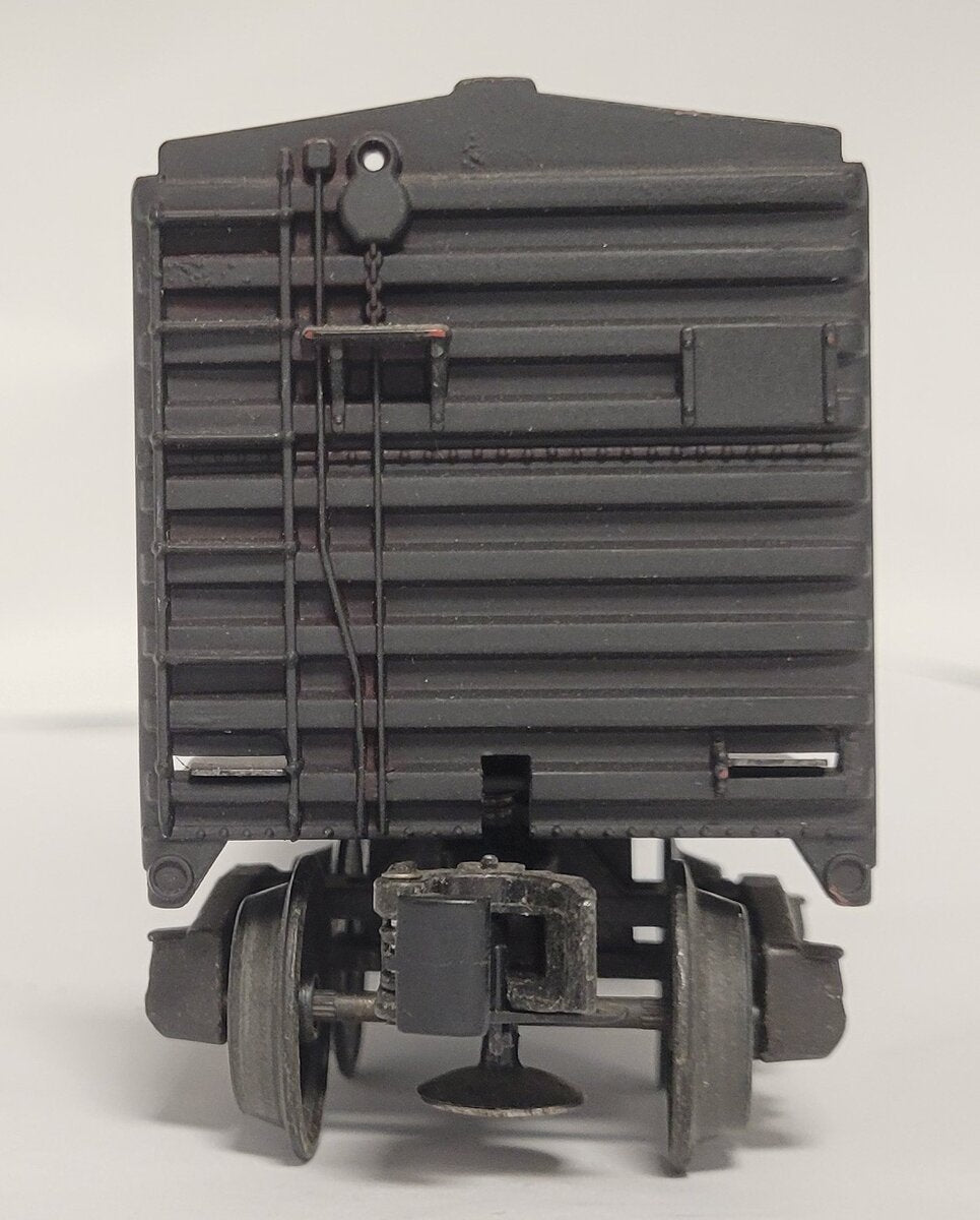 Lionel 6470-14 Repainted Black Exploding Boxcar Frame with Trucks and Ends