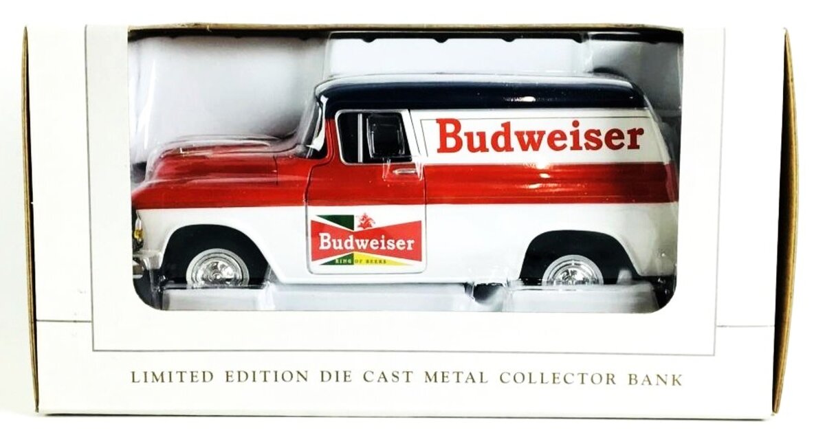 SpecCast 78023 Budweiser '57 Chevy Panel Delivery Diecast Bank Limited Edition