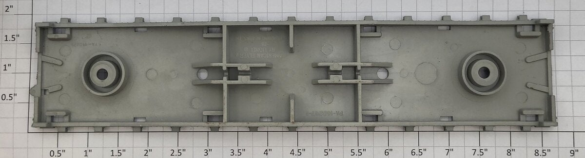 American Flyer PA16D287-1 Light Gray Plastic Flat Car Frame
