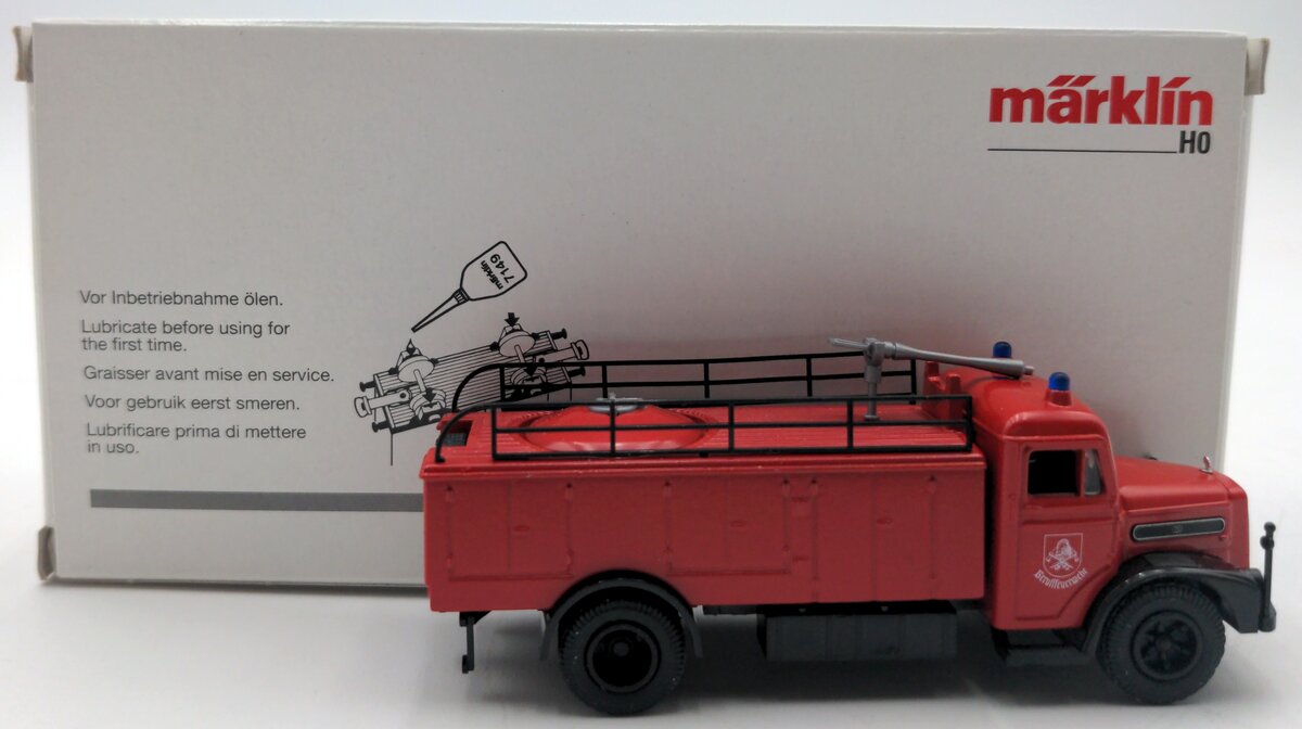 Marklin 18751 HO Scale Fire Department Vehicle NIB