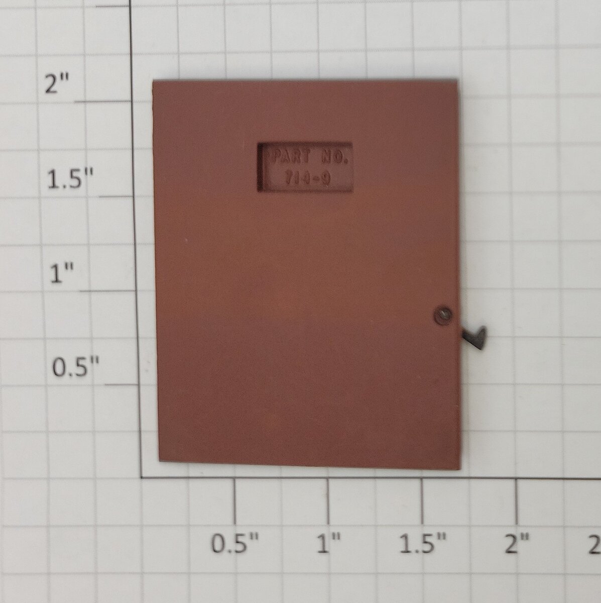 Lionel 714-9 Brown Cast Metal Door with Latch