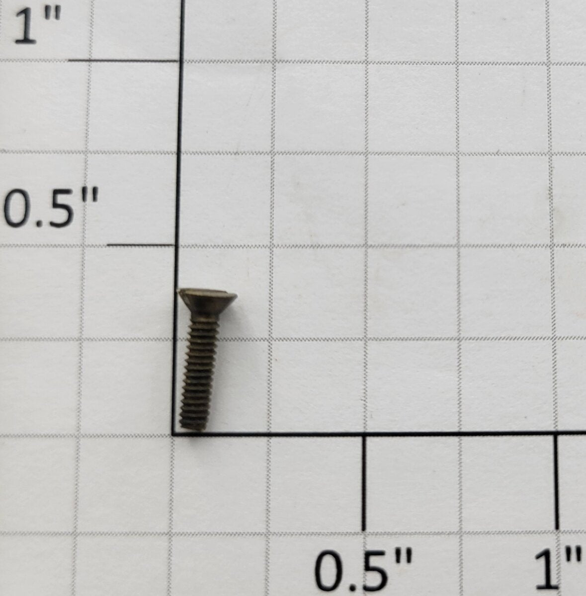 Walthers 947-1072X HO Brass Flat Head Machine Screw #2-56 X 3/8"