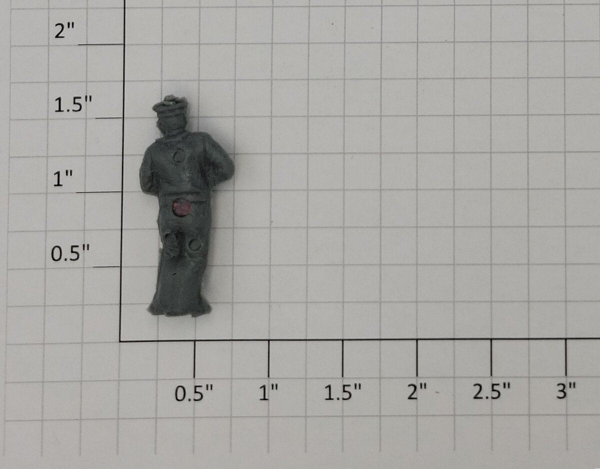 Lionel 3428-12 O Gauge Gray Mailman Figure with Magnet