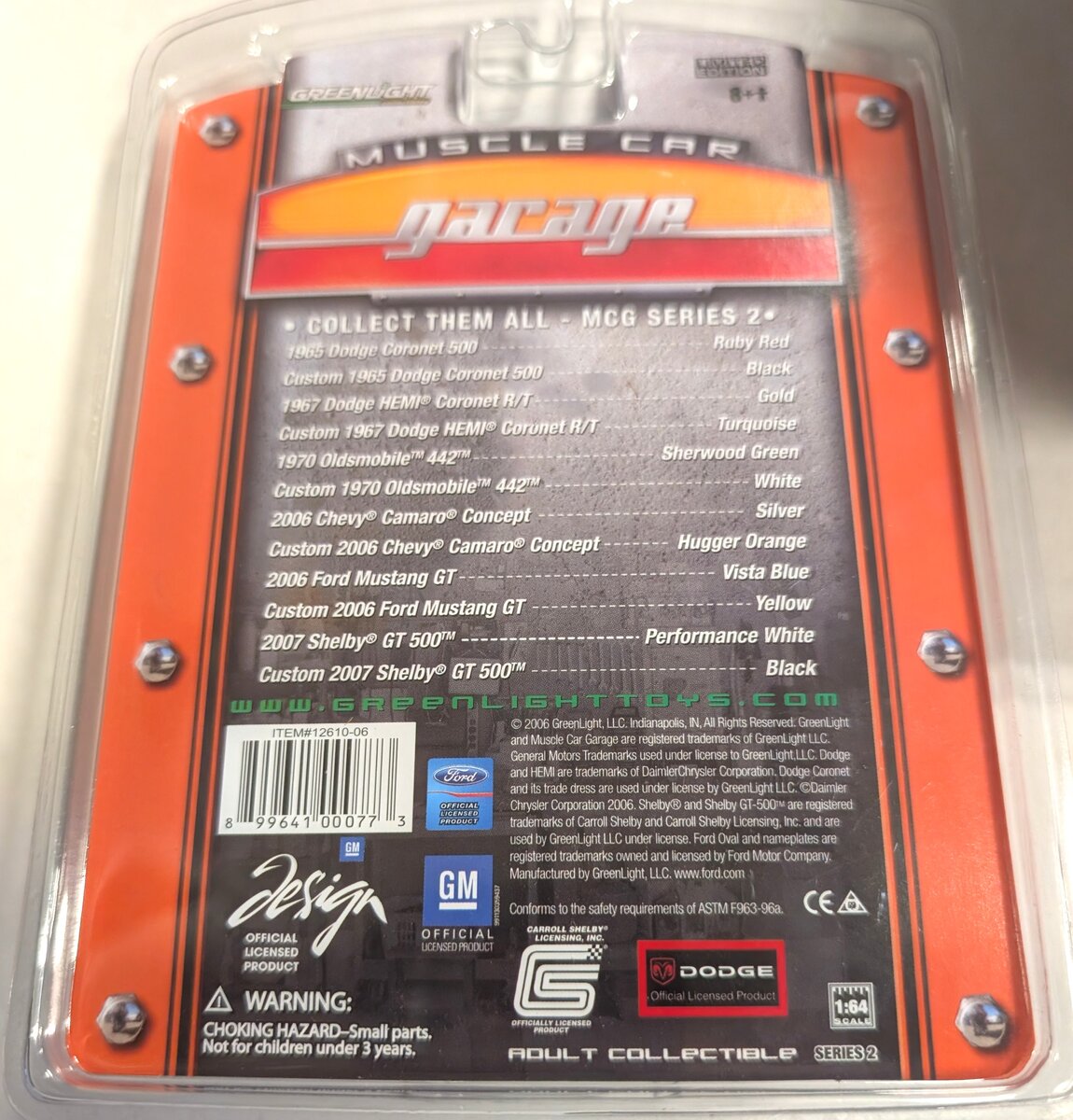 Greenlight Collectibles 12610-06 1:87 Diecast Stock & Custom 2006 Chevy Camaro