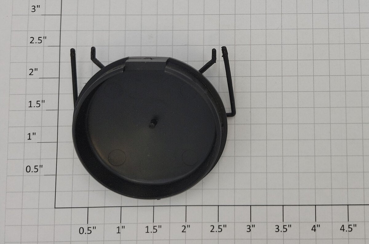 Lionel 17900-140 O Gauge Black Uni-Body Tank Car End Cap with Plain End Rail