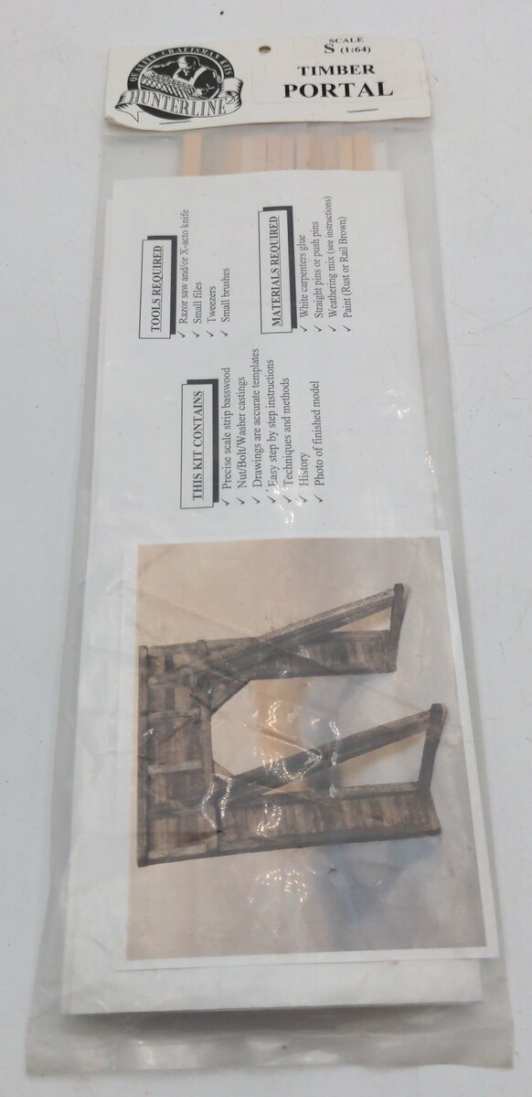 Hunterline 1125 S Scale Timber Portal Building Kit