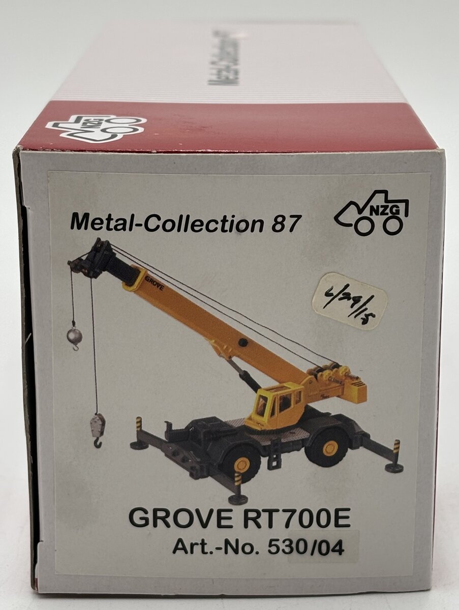 NZG 530/04 1:87 Scale Anthony Grove RT 700 E Mobile Crane Diecast