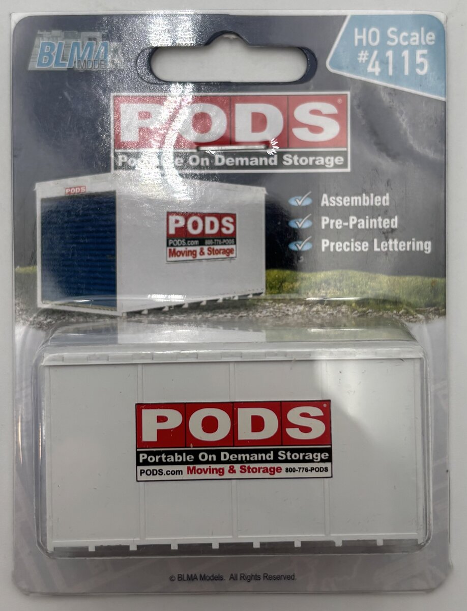 BLMA Models 4115 HO PODS Storage Container