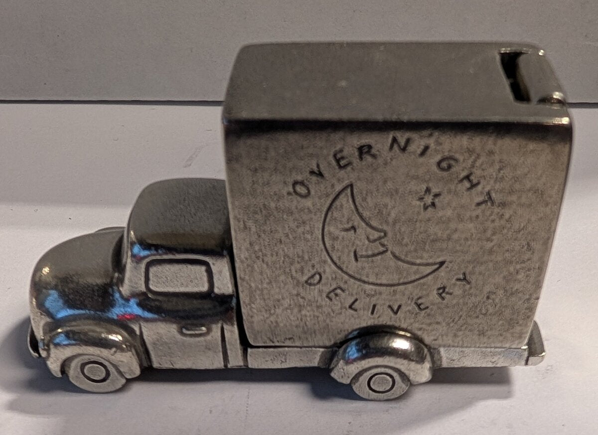 Unknown Manufacturer "Overnight Delivery" Pewter Tooth Fairy Box