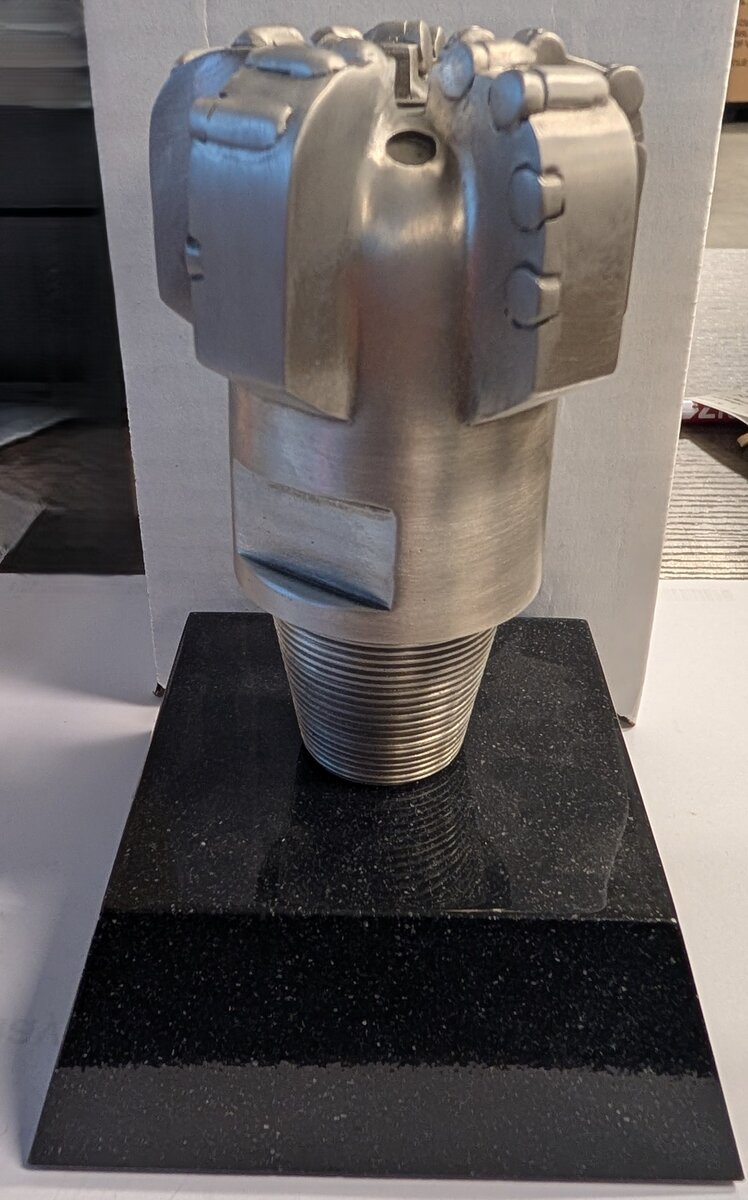 Sword Models PDC Drill Bit Promotional Pewter Desk Display