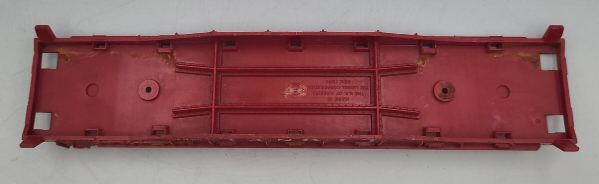 Lionel 6264-1 Red Plastic Lionel Flat Car Body #6264