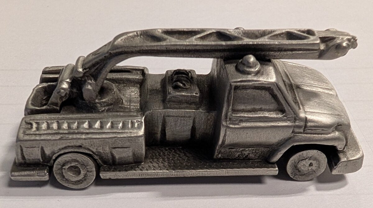 RawCliffe 1980 1:87 Mini Pewter Firetruck Replica