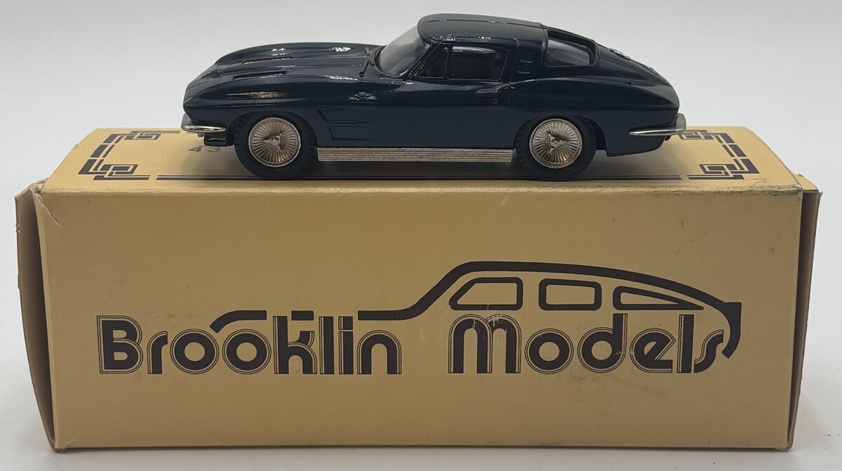 Brooklin Models 21 1:43 Blue 1963 Chevrolet Corvette Stingray Coupe
