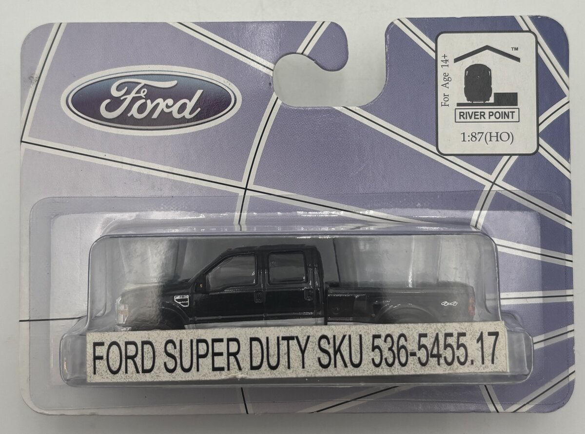 River Point Station 536-5455.17 HO Black Ford Super Duty Truck