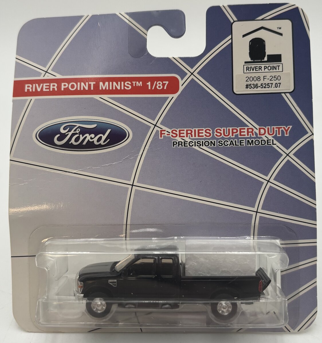 River Point Station 536-5257.07 HO Black Ford F-Series Super Duty Truck